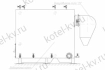 Схема установки котла КВр с золоуловителем